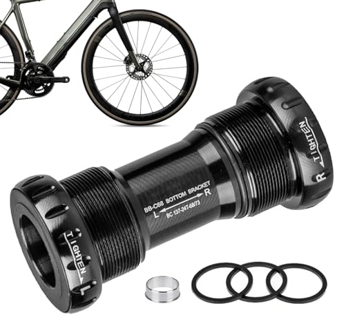 Pedalier cuadrado cónico | Eje central de rodamiento para bielas | Herramienta de integración BB52 sin costuras para bicicletas de montaña de 24 mm