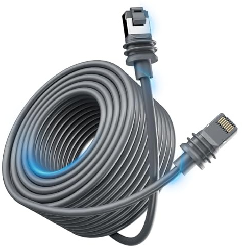 Jadeshay Cavo Starlink Gen 3,Starlink V3 Satellitare Rettangolare Sostitutivo 10 Metri/32 FT Cavo di Prolunga Impermeabile per Satellitare Gen 3 puo Uso Interno ed Esterno