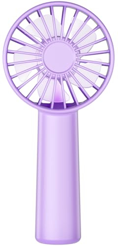 Hssio Mini ventilatore portatile da tavolo, 1800 mAh, rapporto di 180 °, 3 velocità, ultra silenzioso, fino a 8 ore di tempo, piccole ventole di raffreddamento personali per trucco per donne e ragazze