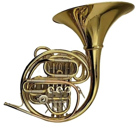 Waldhorn In Profiqualität BF Waldhorn 4 Klappen Gold Zweireihig Messing Professionelles Instrument Mit Koffer