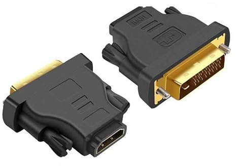 SOTHENG DVI to HDMI, Bidirectional DVI-D to HDMI Male to Female Adapter with Gold-Plated Cord 2PCS