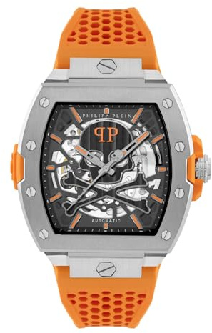 Philipp Plein Herren Uhr Automatik The Skeleton Limited Edition PWJFA1225 Silikon