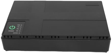 Fabater Mini UPS de Reserva de Batería de Reserva de 18 W para de Control de Acceso, Fuente de Alimentación de Larga Duración para Teléfono Inteligente, Grabadora de Huellas Dactilares, Módem DSL,