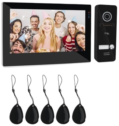 WAFOHSR Citofonico Videocitofono IP Intelligente WiFi Wireless Da 7 Pollici Audio Bidirezionale(1M1D)