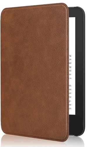 MoKo Hülle für 6 Amazon Kindle 11.Gen,2024/2022, Braun | Leichte Schutzhülle，Auto Aktiv-/Ruhemodus, wasserdichte Schutzhülle,für Amazon Kindle Basic 11. Generation 2024/2022