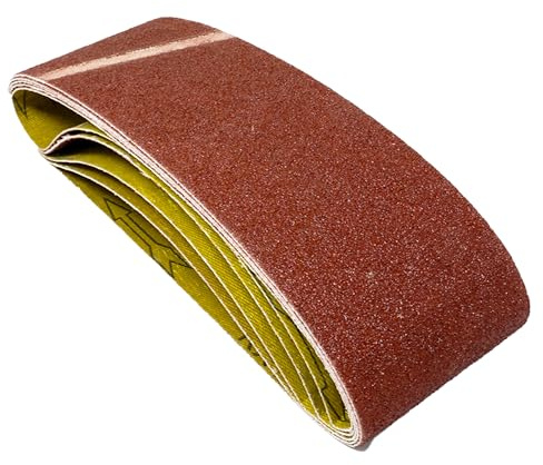 Dapetz ® Sanding Belt 75mm x 533mm to Fit Black & Decker KA88 Belt Sander, Aluminuim Oxide 40 Grit Sander Belts for Grinding, Polishing, Sharpening and Derusting (5 Pieces)
