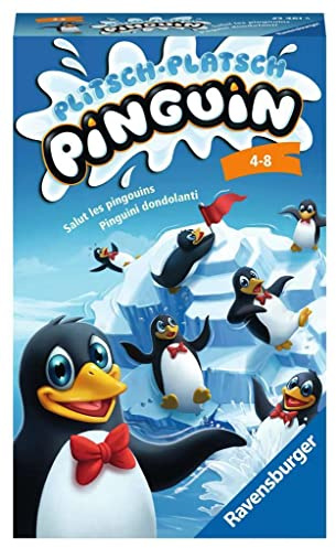 Ravensburger Reisespiel Plitsch-Platsch Pinguin - Kinderspiel ab 4 Jahre
