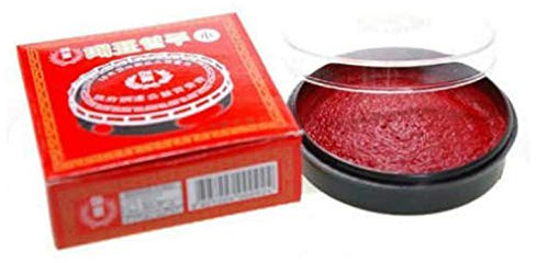 Inchiostro rosso per timbro con nome coreano Dojang.
