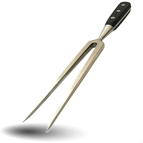 Kerafactum Fleischgabel Grillgabel Bratengabel Feste Tranchiergabel | große Fleischgabel für Fleisch Braten Bratenstücke Grillfleisch | Gabel rostfreier Edelstahl schwere Qualität 29 cm Meat Fork
