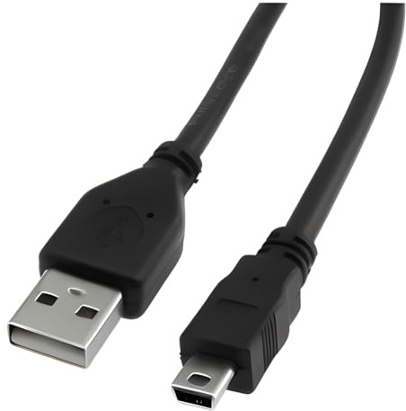 Reulin - Cavo USB ad alta velocità, USB 2.0 Tipo A a Mini B, cavo di sincronizzazione dati e ricarica, 480 Mbit/s maschio a 5 pin, in rame (1 metro)