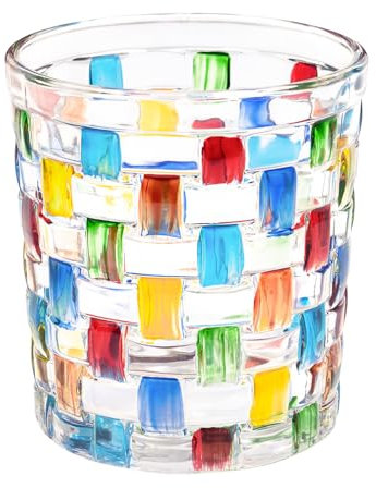 Toptime Teelichthalter Glas, Bunte Kerzenständer für Tischdeko, Transparenter Kerzenhalter Romantischer Teelichtgläser, Colour Clash Teelichter, Windlicht Deko für Weihnachten, Hochzeit, Party