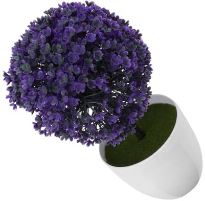 TOPPERFUN Bola De Planta Artificial Simulada Plástico para Decoración Bonsái Color para Oficina y Interiores
