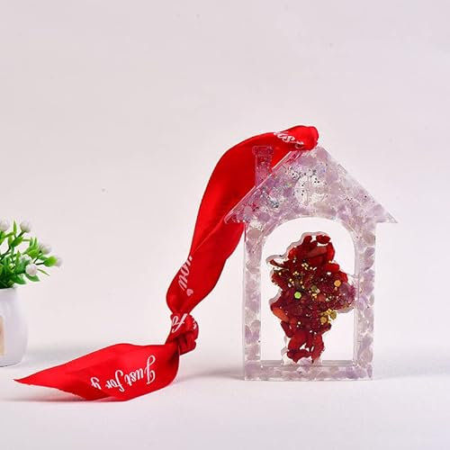 Décoration de maison de , spécimen de gravier en cristal naturel faisant des moules à la mode beau décor de silicone de Noël chanceux artisanat bijoux décoration d'intérieur cadeaux cadeaux, cristal n