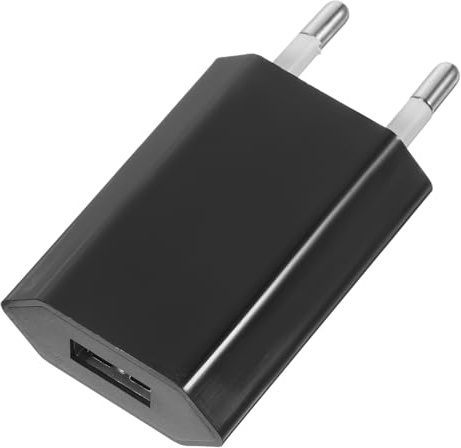 Hemobllo Adaptador De Enchufe Europeo USB para Viaje, Cargador De Pared 1a, Conversor De Corriente Internacional, Abs y Pc Resistente, Compacto y Portátil, Color Aleatorio