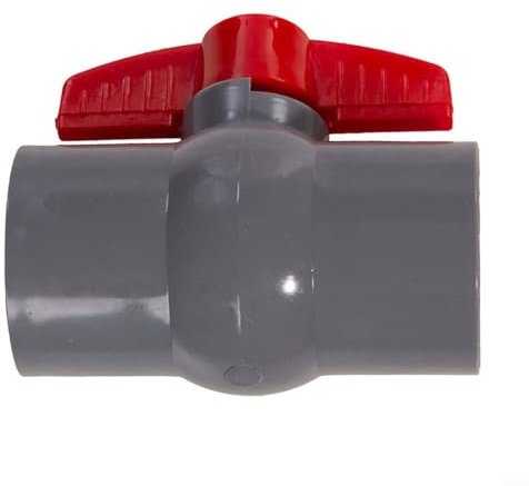 EpheyFIF PVC Plumbing Fittings Pipe Tubing for Aquarium Fish Tank Pond Weld Plumbing Connectors, Simple Ball Valve(50mm)