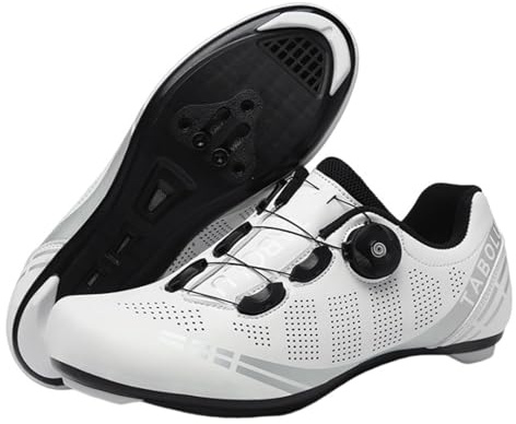 Hixingo Fahrradschuhe Herren Damen MTB Radsportschuhe Rennradschuh, Mountainbike Schuhe Sneaker Atmungsaktive Outdoor-Radschuhe Fahrrad Schuhe, SPD/SPD-SL Kompatibles, 36-47 EU
