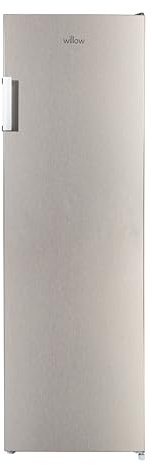 Willow WTF1700X 206L Total No Frost Tall Freezer with 4* Rating, Adjustable Thermostat, Mark-Proof Finish - Inox
