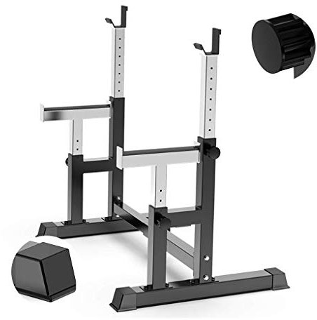 BOSHYUM Hantelbank Trainingsbank Home Gym Übungen Krafttraining Hantelständer Multifunktionale Kniebeugenständer Professionelle Heimbank Bänke Fitness Langhantel Gewichtheberbetten