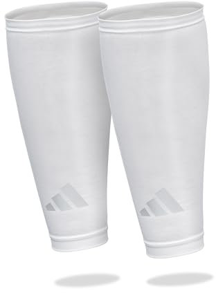 adidas Aeroready Wadenkompression Bas de Compression pour Mollet, Blanc, L-XL Mixte