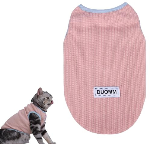 CutitiUU Kleine Hundepullover, Hundepullover Fleece Kleine Hunde Winter Strickpullover mit D-Ring Warmer Welpenpullover für kleine Hunde Katzen Welpen Yorkie Chihuahua,S (Rosa)