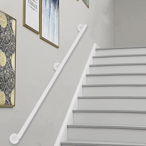 Barandilla moderna para decoración del hogar, barandilla de escalera de 7 pies, barandilla de mano para interiores y exteriores, pasamanos de aluminio para escaleras, múltiples opciones de longitud