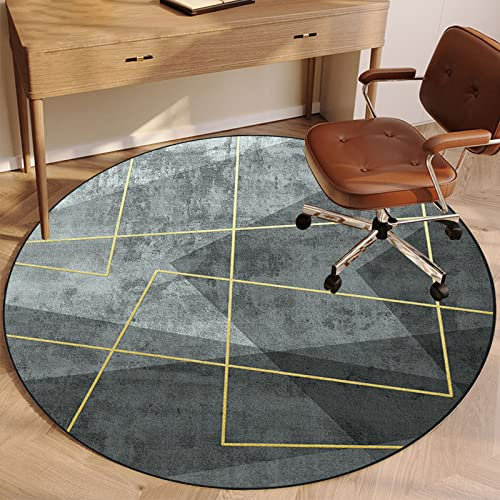 Tappetino rotondo per sedia da ufficio, antiscivolo, protezione per il pavimento, 120 cm, resistente, impermeabile e facile da pulire, tappeto protettivo per sedie a rotelle