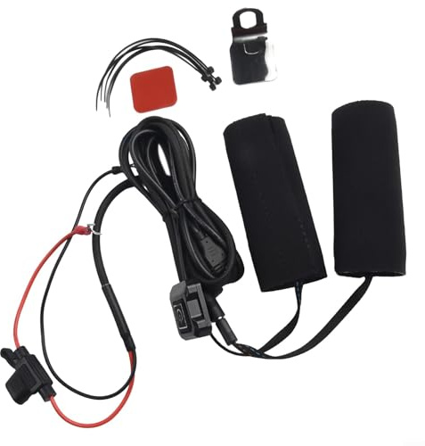 Poignées chauffantes pour moto 12 V à 3 vitesses avec interrupteur intégré, température réglable, kit de chauffage de guidon étanche