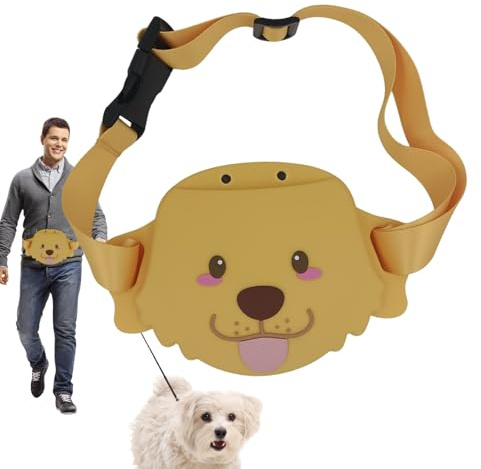 Godisväska för träning av hundar | hundformsdesign justerbart bälte och läckagesäkert, magväska för kattgodis | För dagliga promenader träning foderförvaring och förstärkning