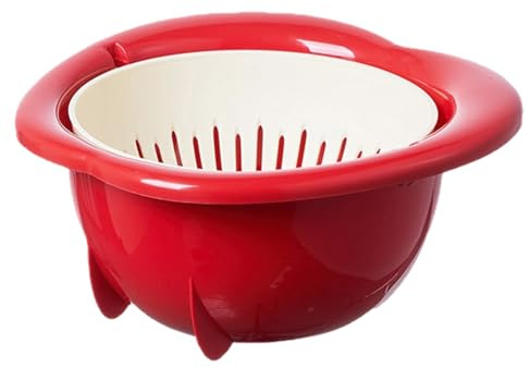 Fruit Washer | Large Capacity Quick Draining Dish - Fruit Washing Bowl with Sieve, For Berries, Lettuce, Potatoes, Tomatoes, Pasta, Food, Home, Restaurant And
