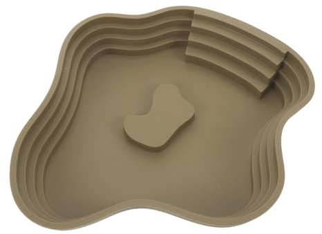 VICASKY Grand Bain pour Reptiles et Geckos en Plastique de Lac, Gamelle d'eau pour Tortues Réduisant Les Risques de Blessures, Usage Intérieur et Extérieur