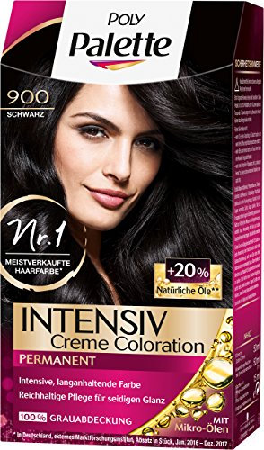 Poly Palette Intensive Cream Colouration 900 Black Level 3 Pack of 3 x 115 ml