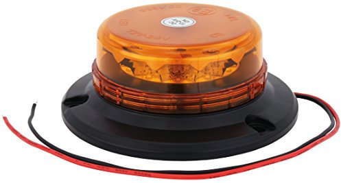 LED Rundumleuchte Orange Mit Aufschraubsockel, 12V und 24V Spannung, Blinkleuchte Warnleuchte Für Straßenverkehr KFZ