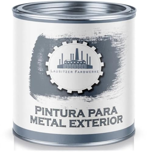 Pintura para metal exterior pintura para metal tradicional lacado protección perfecta superficies metálicas (2,5 L, Verde hoja (RAL 6002)) Lausitzer Farbwerke