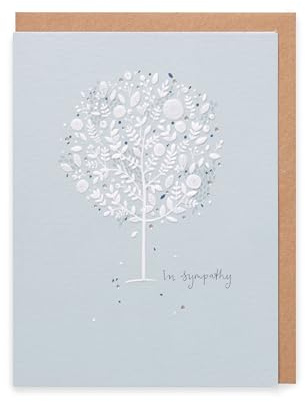 UK Greetings Kindred - Biglietto di condoglianze, blu, 157 x 117 mm