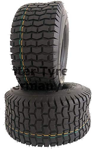 Lot de 2 pneus Narubb 16 x 6,50-8 S2101 16 x 6,5-8 4 couches pour Pneu pour tracteur de pelouse