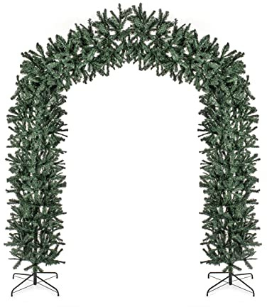 8ft (2.4m) Tall Premier Indoor / Outdoor Christmas Tree Arch in Green