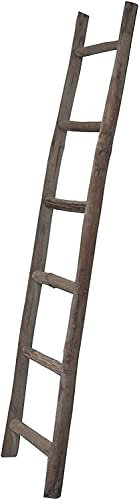 Biscottini Scaletta Porta Asciugamani Bagno 180 x 37 x 8 cm - Scala Legno Decorativa Utilizzabile Come Servo Muto da Camera o Scala Porta Asciugamani Shabby - Scaletta Legno Decorativa