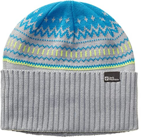 Jack Wolfskin Hornberg Unisex Mütze, Silbergrau, One Size