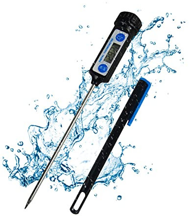Termómetro de cocina digital profesional, termómetros para alimentos de lectura instantánea, termómetro de cocina profesional, termómetro de alimentos, barbacoa, barbacoa, carne, aceite, líquidos,