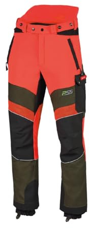 PSS Schnittschutzhose X-Treme Breeze Neonrot/Grün Größe 98