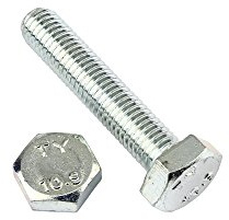 10 Stk Sechskantschraube DIN 933 10.9 M10 x 70 verzinkt