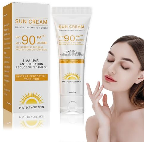 YANINEE SPF 90 PA+++ Sunscreen Face, protector solar SPF 90, protección solar con protección UV hidratante