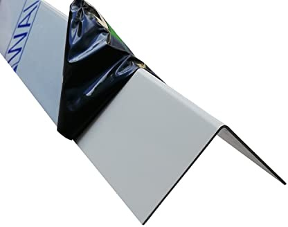 Alu Winkelprofil weiß, Ral9016 Alu Kantenschutz weiß, aussen lackiert 1mm stark (Länge: 2000 mm, Schenkel: 35x35 mm) Winkelleiste weiß