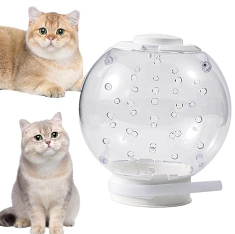Katzenmaulkorb – Katzenhelme, Katzenmund, verstellbarer Astronautenhelm, weit verbreiteter Anti-Biss-Maulkorb, atmungsaktiver Katzenmund für die Fellpflege, Baden aggressiver Katzen