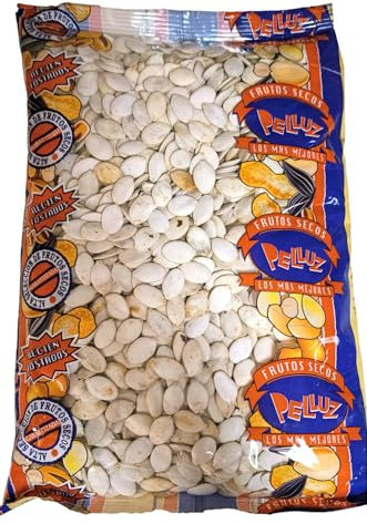Pipas de calabaza tostada aguasal 1Kg - pelluz - semillas de calabaza - snacks saludables para disfrutar en cualquier momento del día
