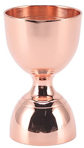 Jigger à cocktail, Jigger à cocktail avec mesures Jigger à cocktail pour barman Jigger en acier inoxydable Bell Jigger pour barman 30/60 ml (30/60ml Rose Gold)
