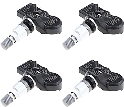 PEXORT Lote de 4 Unidades de Sistema de Control de presión de neumáticos 433M-HZ for Audi, S-Koda A3 A7 A6, Volkswagen, VW, Porsche, Bentley, 5Q0907275 5Q0907275B Reemplazo del Sensor de presión