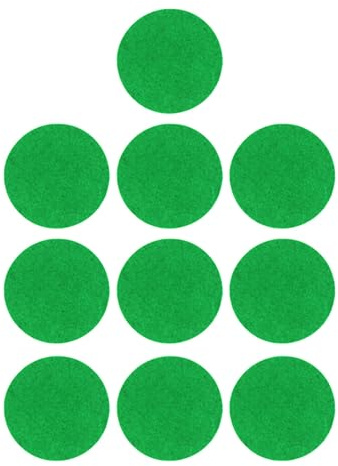 10Pcs Air Hockey Felt Sticker Self Adhesive Air Hockey Felt Pad Replacement Air Hockey Pusher Pad Easy to Use