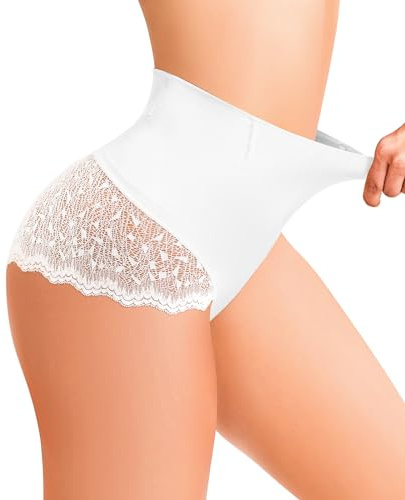 Kitfore Bauchweg Unterhose Damen Shapewear Miederslips Spitze Unterhosen Atmungsaktive Miederhose Formende Unterwäsche