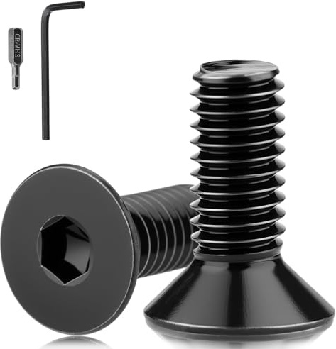 30 Stück Senkkopfschraube mit Innensechskant M5x10 mm Schrauben Edelstahl A2 V2A Flachkopfschrauben DIN 7991/ISO 10642 Senkkopf Schrauben Vollgewinde Senkschrauben für Möbe Geräte